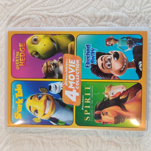 DreamWorks 4 DVD Collection Shark Tale, Over the Hedge, Spirit, Flushed Away - Picture 1 of 11